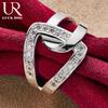 925 Sterling Silver AAA Zircon Ring Fashion Wedding Jewelry