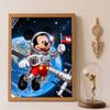 Diamond Art Painting Kit Diamond Astronaut Mickey Mouse Handmade Diy Gifts, Wall Art Crafts, Home Room Decoration