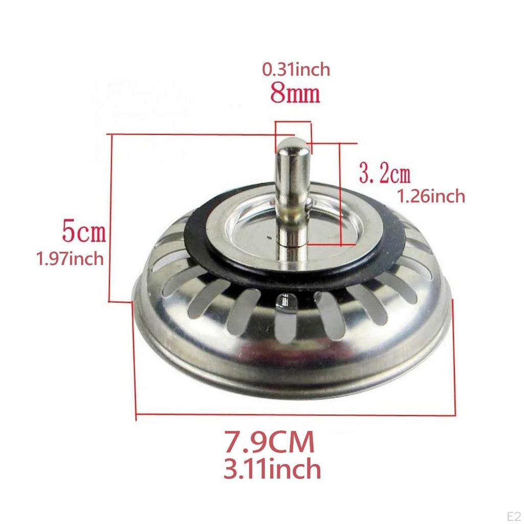 Küchenspülenzubehör Edelstahl Auslaufsicher Sieb Stöpsel