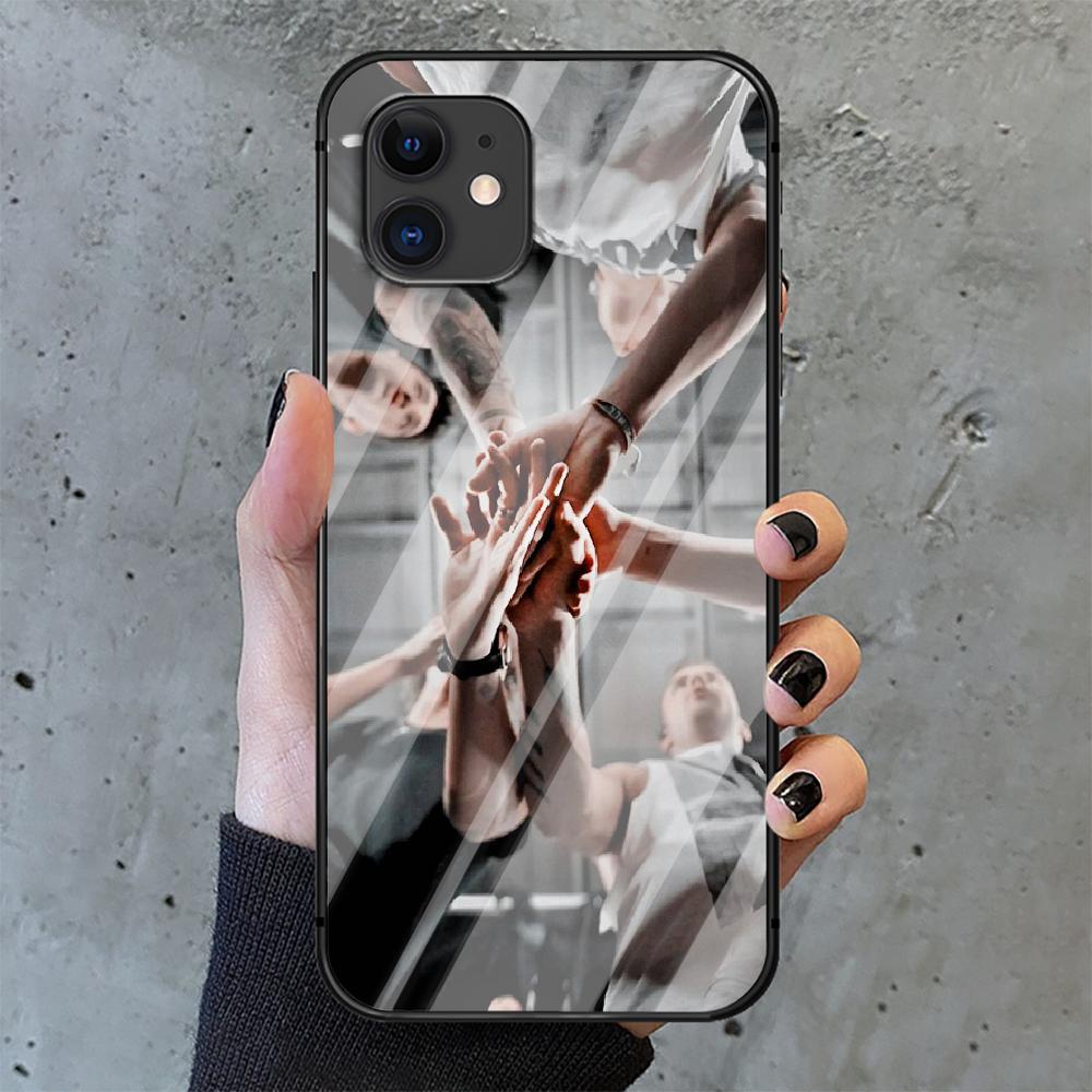 One Direction 1D Tempered Glass Phone Case Cover For IPhone 6 7 8 11 12 13 x xs xr pro max Plus Samsung Galaxy Xiaomi Redmi Tpu Hot 3D Cover