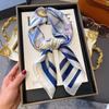 High-end large square scarf silk scarf women's new versatile neck summer thin bag head mother scarf with shawl