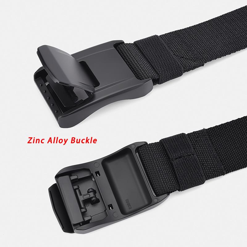 Men'S Outdoor Tactical Belt Zinc Alloy Button Head Elastic Belt Belt Belt Men'S