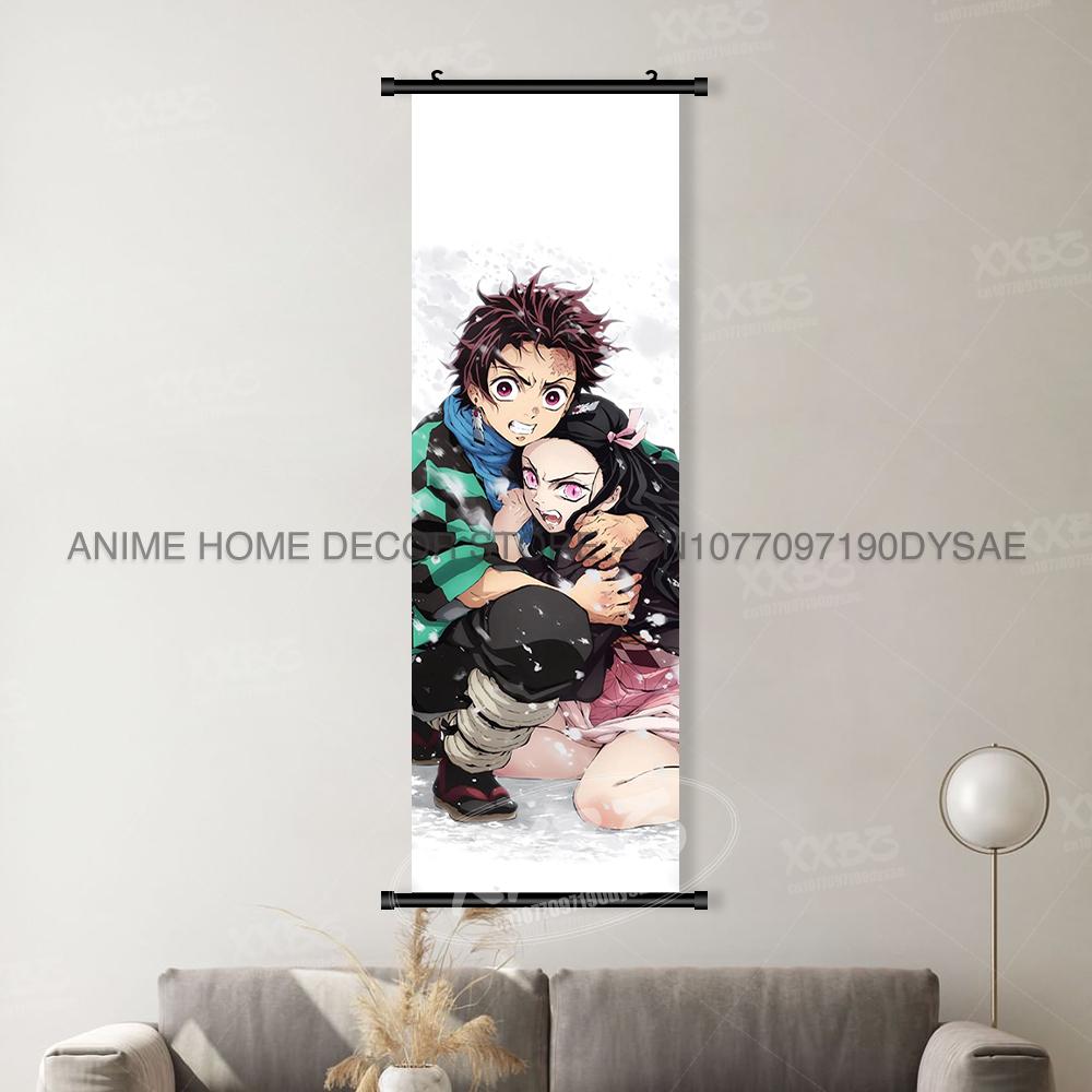 Anime Film Personage Posters Huisdecoratie Hangende Schilderijen Wandkunst Decoratie Rolletjes Afbeeldingen Voor Demon Slayer:Demon Slayer (as the picture,30x90cm(12x36inch))