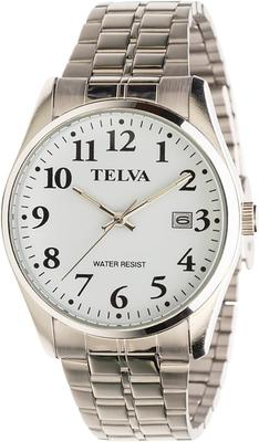 Klefer TE-AM245-WTS Herren Analog Wasserdichte Uhr mit Metallband, Silber