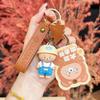 Bear Wearing Little Hat Cartoon Design Keychain For Car Keys And Decor Couples