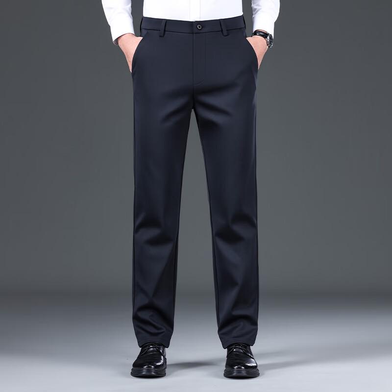 

Men s Straight-Leg Casual Warm Pants 32