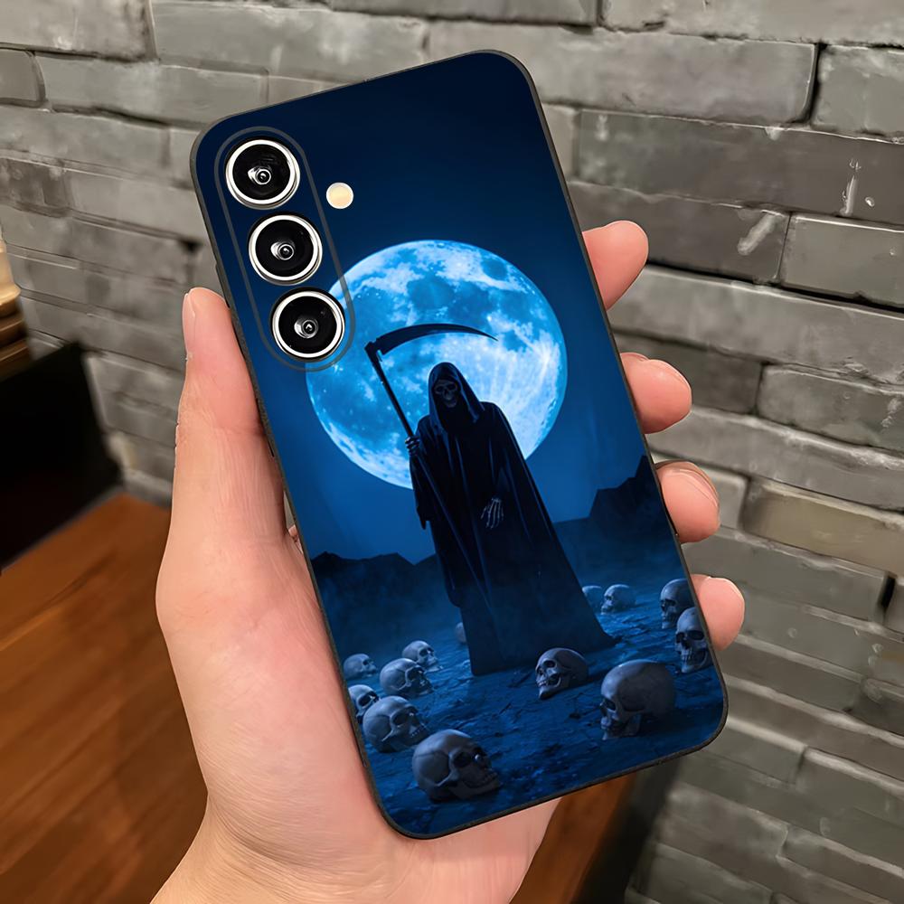 Grim Reaper Cool Phone Case For Samsung A25 A13 A33 5G A54 A36 A35 A56 A52 A14 Shockproof Soft Cover