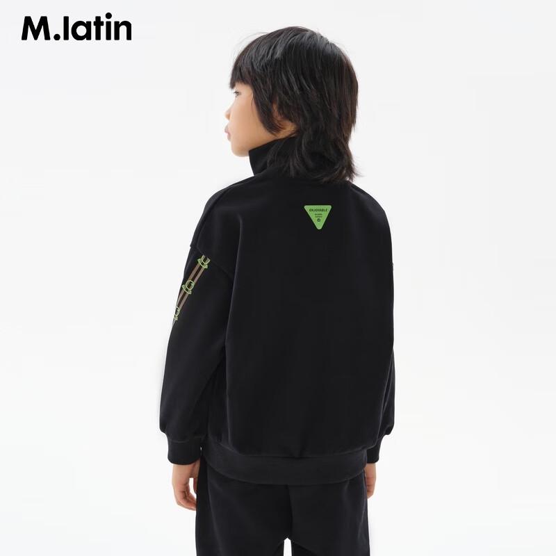 M.Latin Boys  Printed Stand Collar Winter Sweatshirt 7
