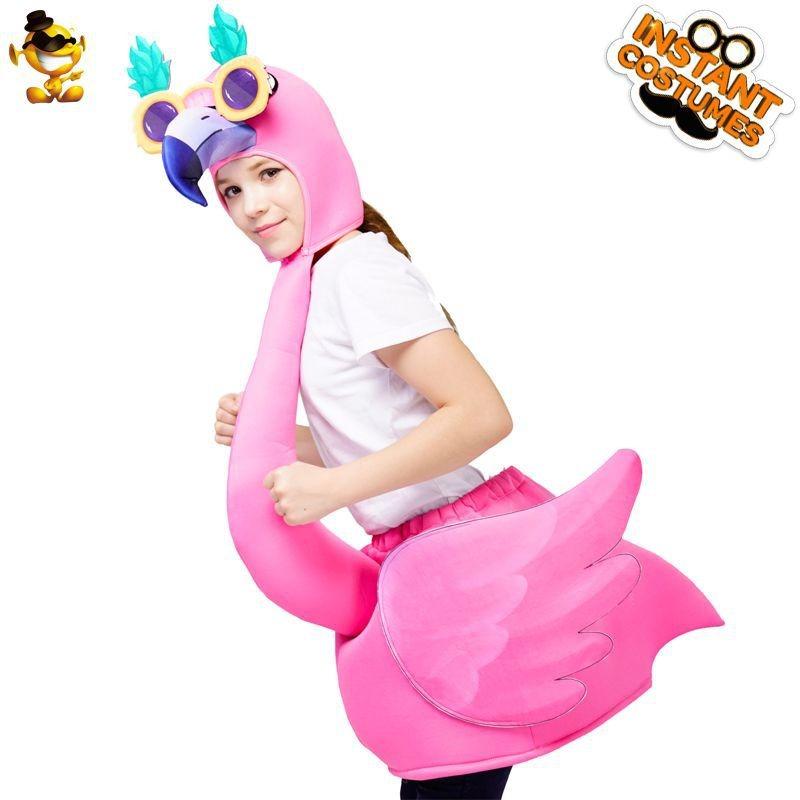 Children's Halloween Flamingo stage costumes, Flamingo character costumes, funny party costumes
