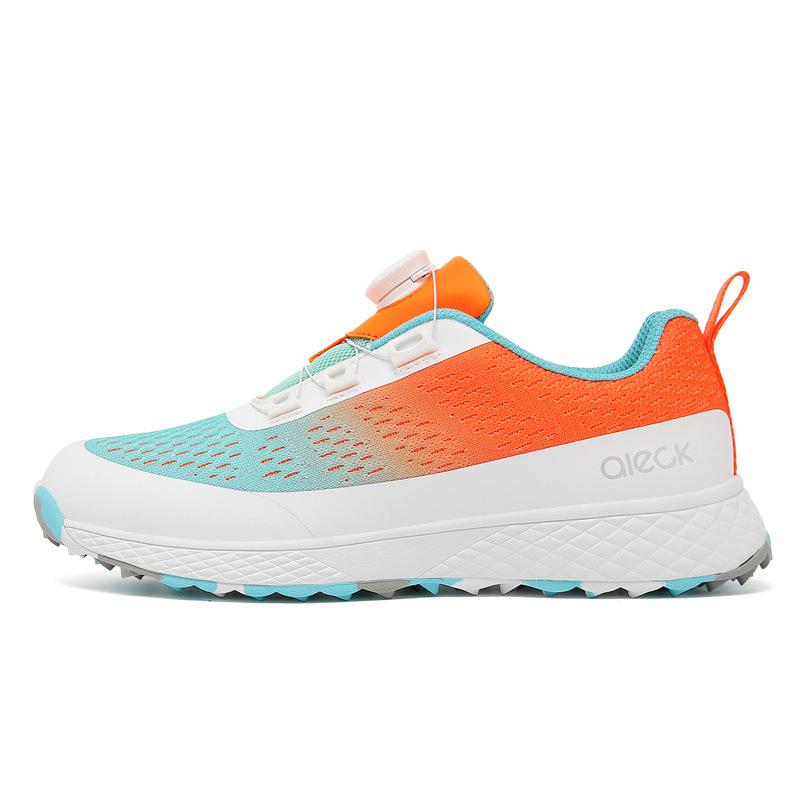 Cross-border New Golf Shoes, Light and Breathable, Men's and Women's Adult Outdoor Sports, Rotating Button Sneakers