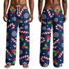 Men's Funny Sleep Pants with Fake Underwear Print Halloween Novelty Pajama Pants