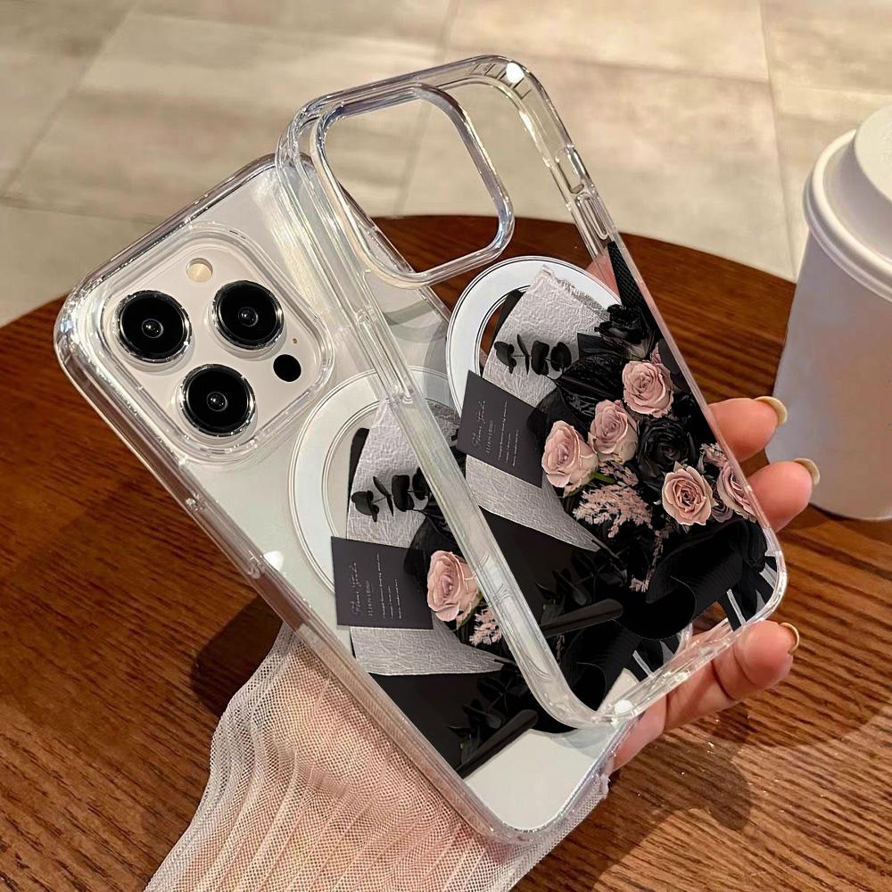 Magnetic Phone Case for iPhone 12 14 16 17 Pro 17 16 15 14 13 12 Pro Max  12 13 14 15  16 High Quality Shockproof Shell Full Protection Cute Style