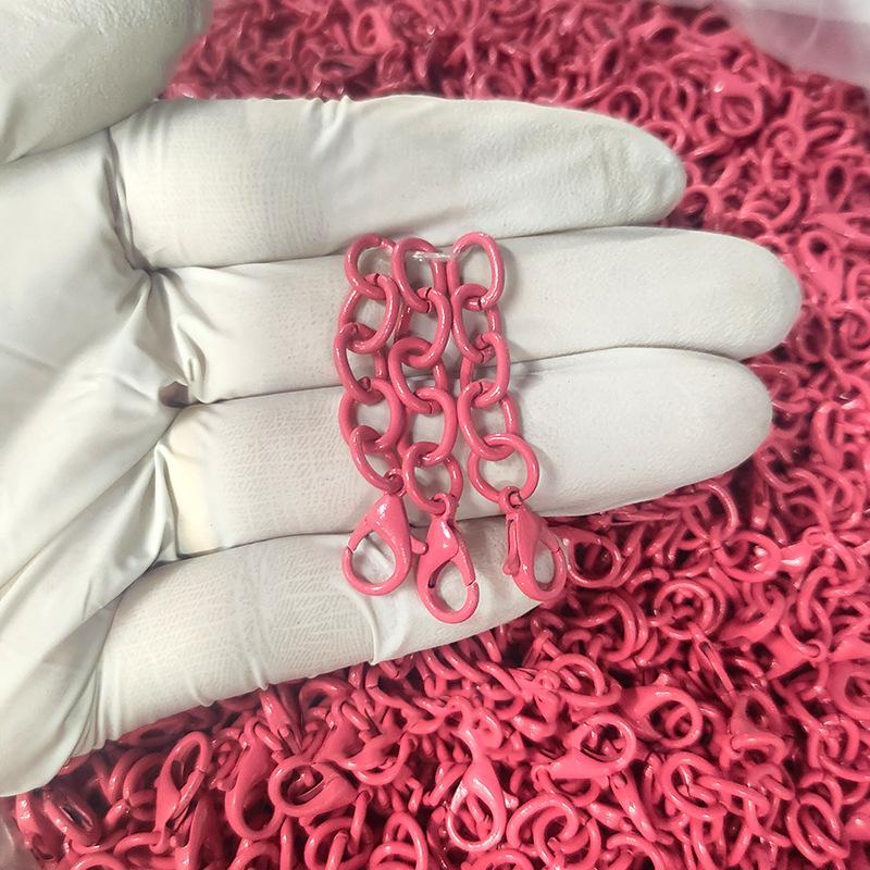 10-20PCS Metal Colorful Keyring Extension Chain Tail Lobster Clasps Keychain Charms for Necklace Bracelet Pendant Jewelry Making