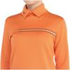 Mizuno Breath Thermo Slit Turtleneck E2MAB735 Shirt, Heat-Generating Material, Women's, Orange,