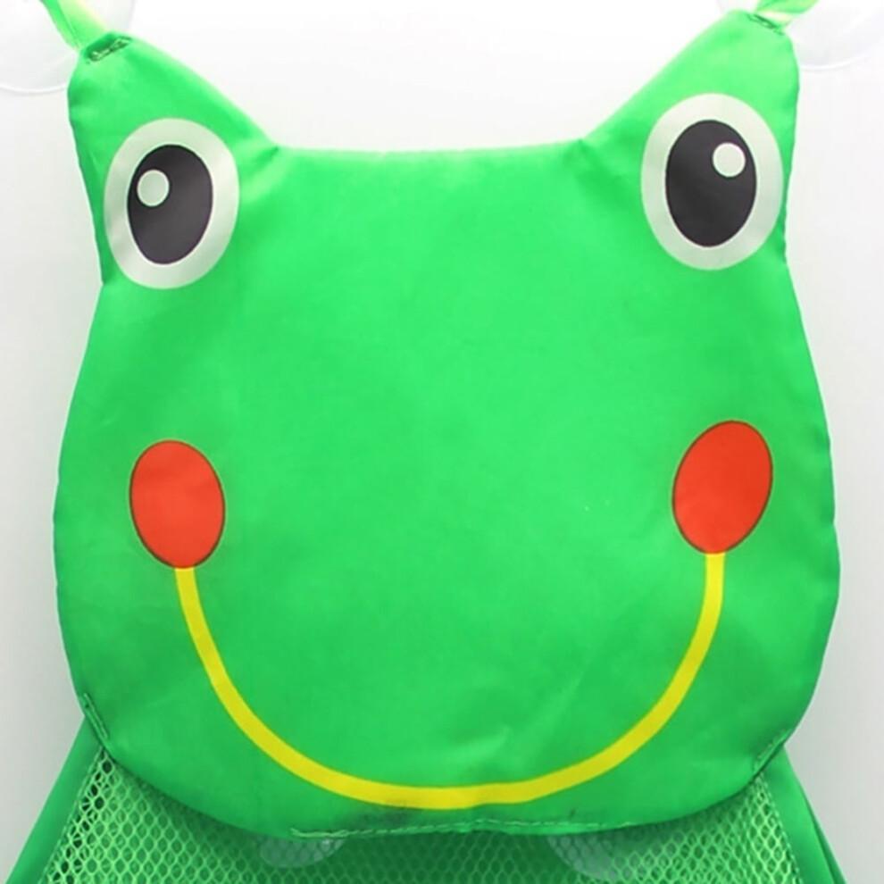 Welling Cute Cartoon Frog Duck Baby Kids Bath Toy Bathroom Mesh Bag Organizer Holder
