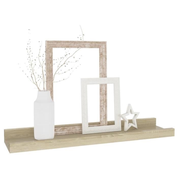 VidaXL Wall Shelves 4 Pcs Sonoma Oak 40x9x3 Cm