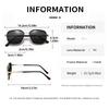 H6002 1pc PC Full-Rim Squared Frame for Women Korean Style Driving Europe and America Trend Retro Sunglasses