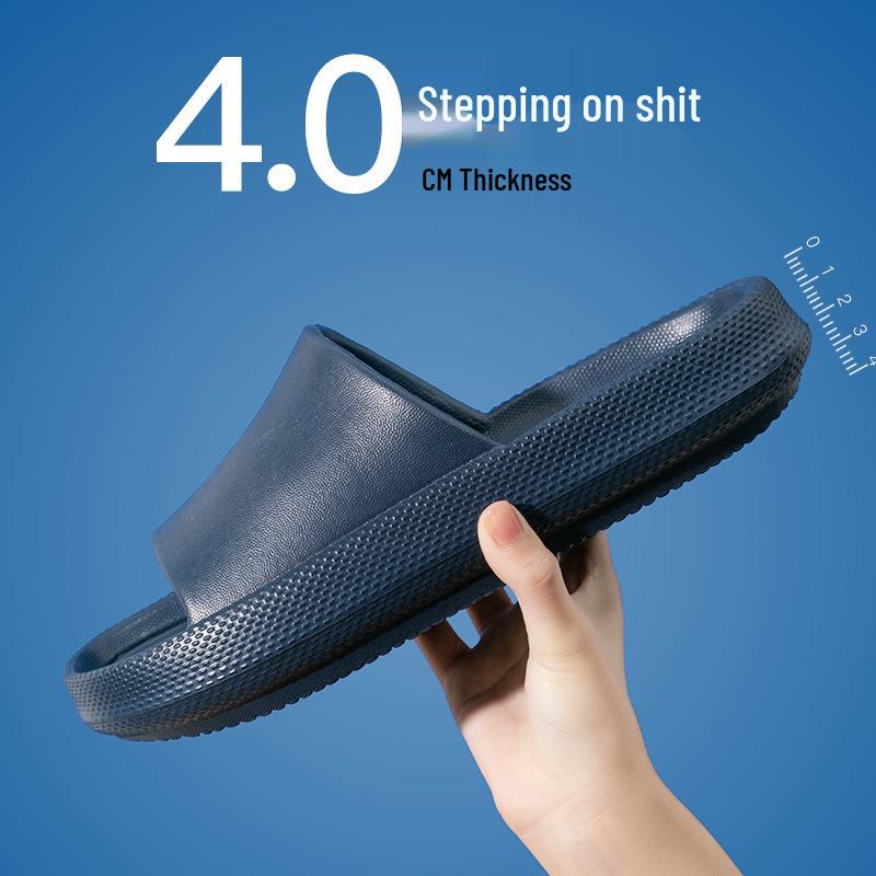 

Ева Мягкие тапочки: Летние мужские и женские домашние нескользящие тапочки с толстой подошвой для использования дома и в ванной комнате 42-43 синий