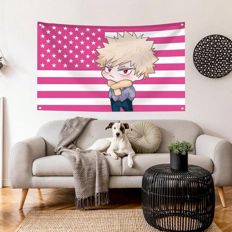 VIKAMA Explosive Hero Wall Art Adorable AnimeStyle Bedroom Decor Cute ComicStyle Living RoomDorm Wall Decor