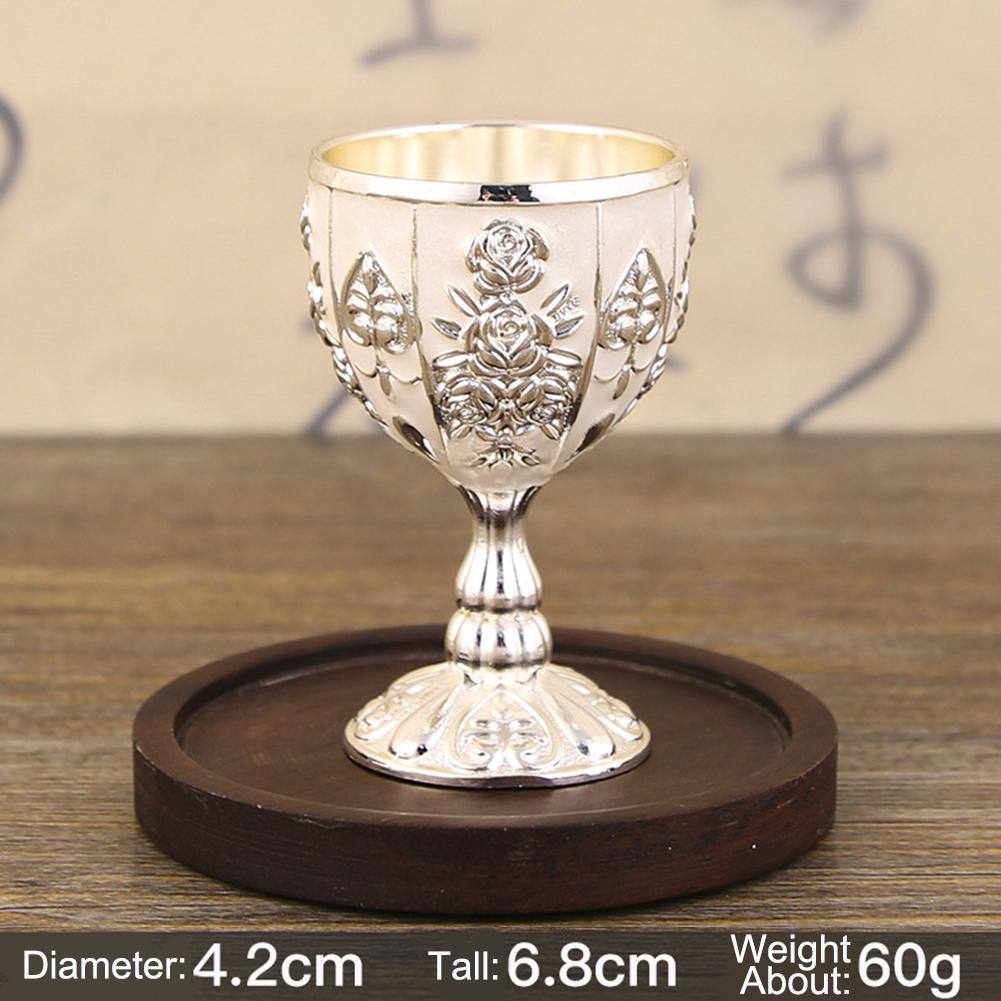 Drinking Cup Vintage Wine Cup Bar Wine Cup Champagne Cup High-quality Metal Wine Cup Retro Wine Bottle Vintage