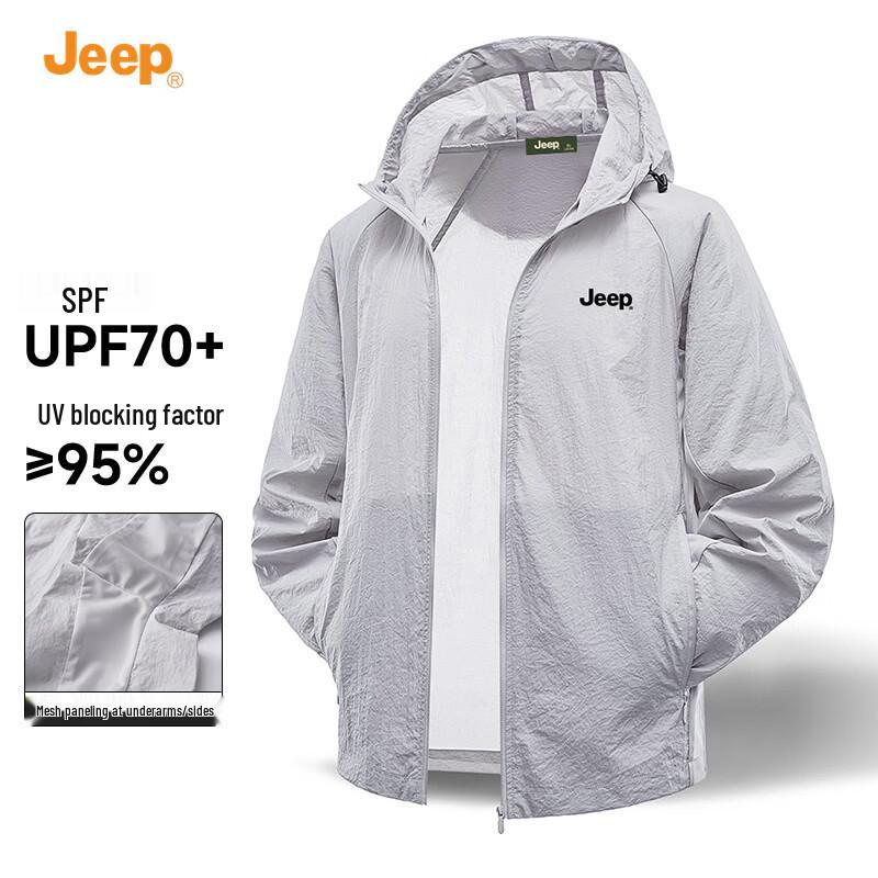 JEEP Men s Ice-Cool Hooded Sun Protection Jacket 5XL
