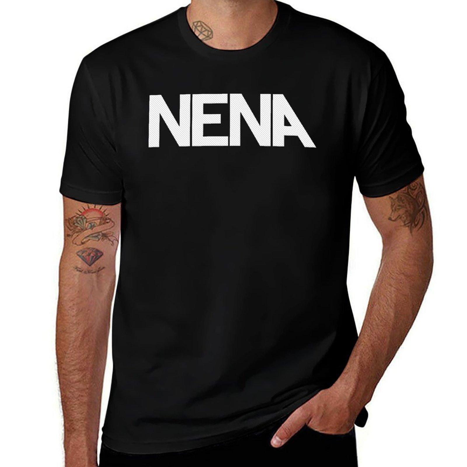 

Nena Singer German T-Shirt man t shirts high quality luxury brand black cotton t-shirt plain for man package T-Shirt L