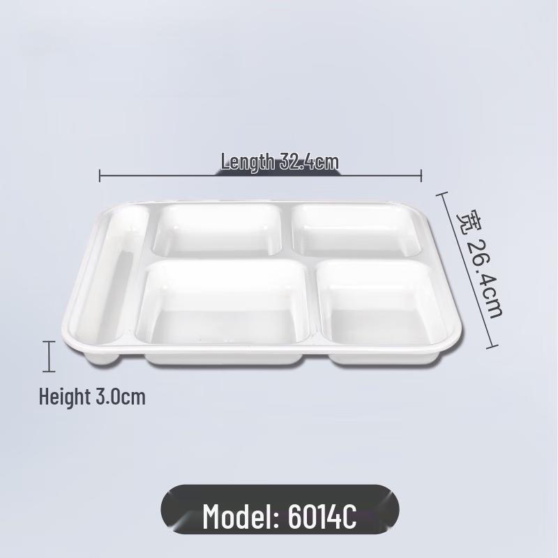 Wuhe 4-Compartment Melamine Divided Lunch Tray