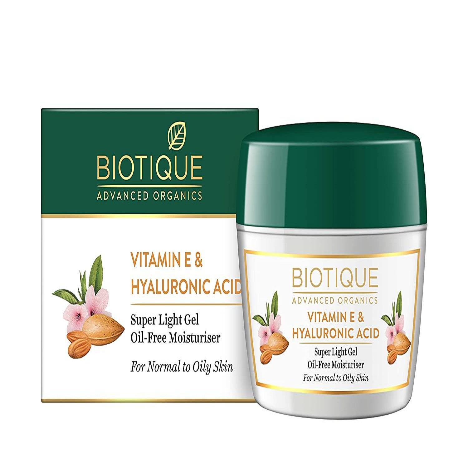 

Biotique Advanced Organics Суперлегкий увлажняющий гель с витамином Е и гиалуроновой кислотой без масла (175г)