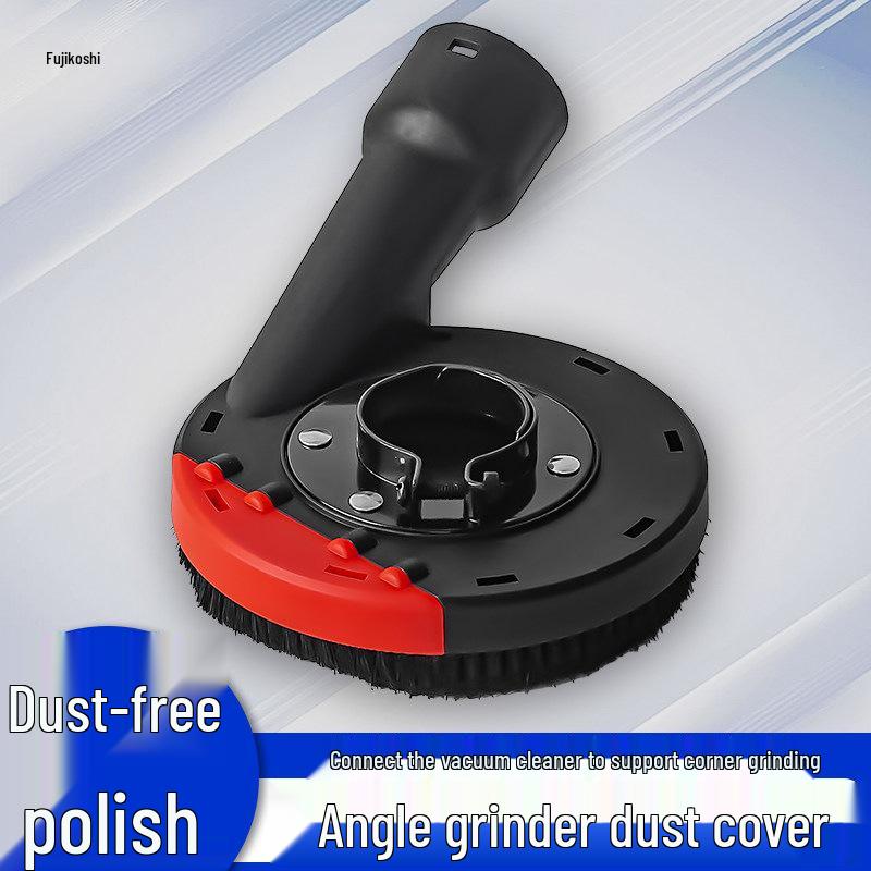 Dustproof Cover for Angle Grinder - Protective Polishing Vacuum Cover for Stone Concrete, Fits 100/125 Type Hand Grinders.