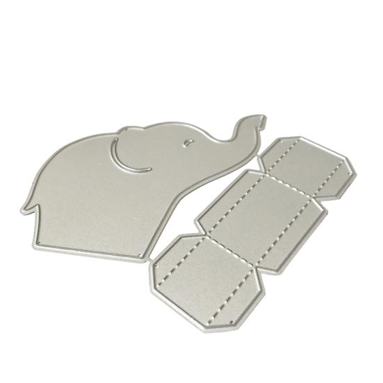 

Образовательная коробка для конфет «Слон» из углеродистой стали, штампы для скрапбукинга, альбом «сделай сам» серебряный