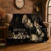 Retro Cartoon UFO Robot Grendizer Anime Flannel Blanket Soft Warm Throw Blanket for Bedroom Living Room Bed Travel Picnic Gift