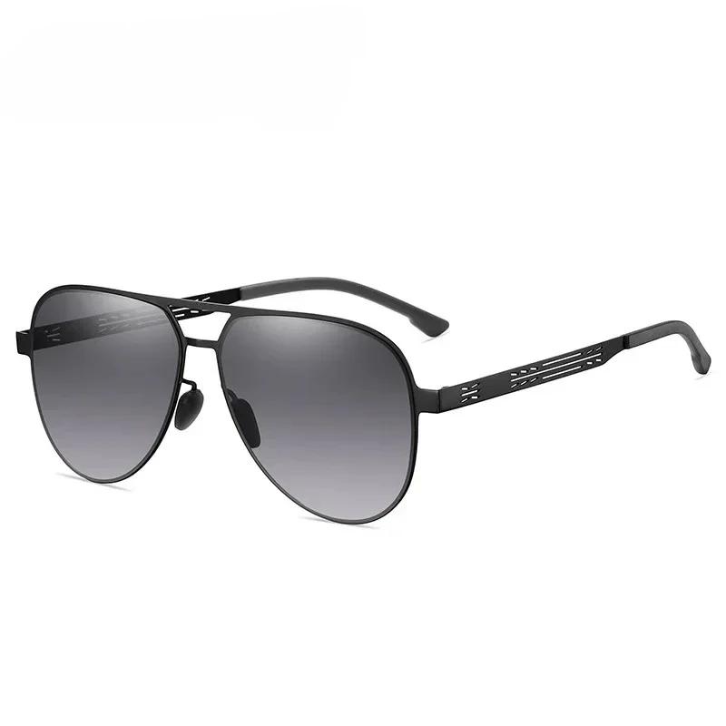 Men'S Trend Sunglasses Uv Sun Protection Advanced Metal Frame Shades Glasses Driving Street Photography Stage Performances