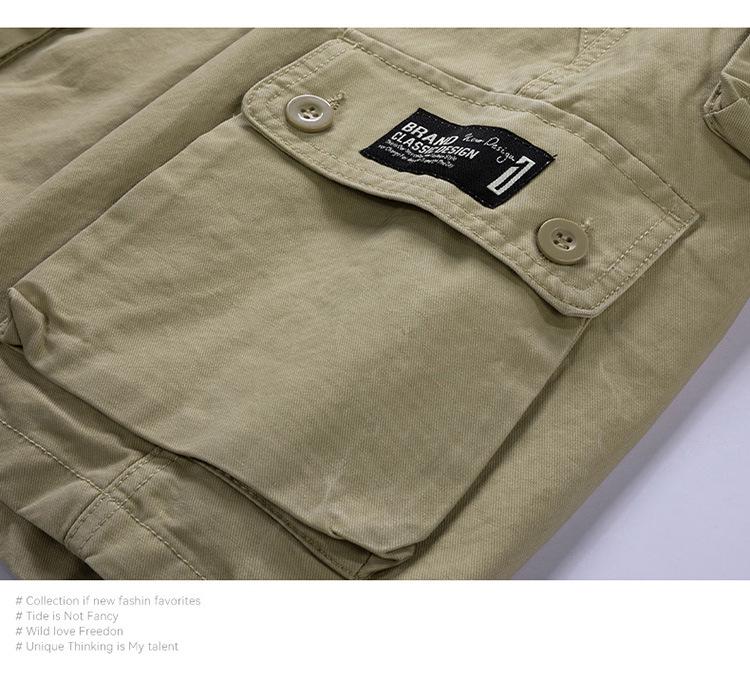 Herren Sommer Cargo Shorts - Vielseitige Japanische Trend 5-Punkt Hose