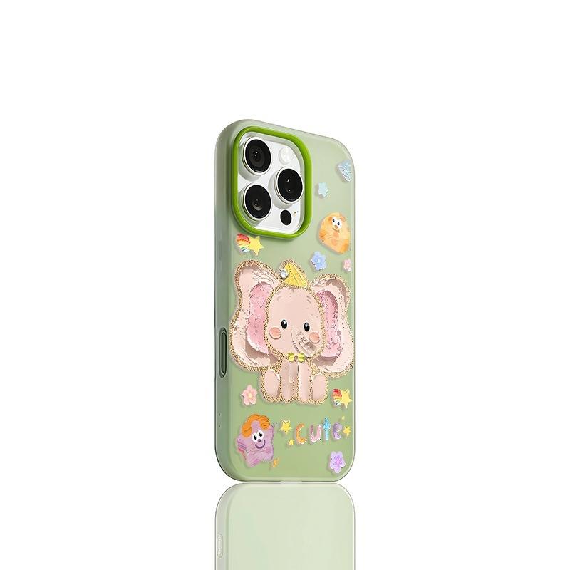 

Cute Dumbo for Phone16promax for Apple 14pro Will Not Hit The Shell Phone Case 15 New Model 13 Full For Apple X/XS