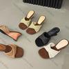 Fashion 2025 New Female Summer Beach Wedges Slippers Slides For Women Heeled Shoes Fashion Shallow Ladies Wedges Slippers Sandals Shoes