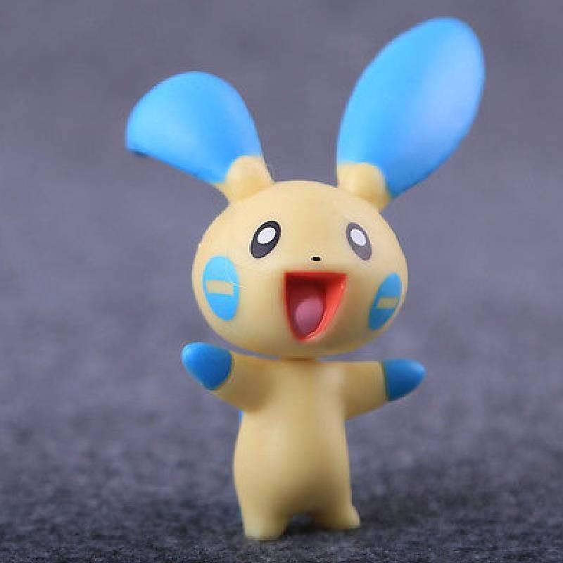 Покемон Фигурки ПВХ Коллекционные Детализированные 5-8 см с Популярными Персонажами Minun(6.5cm)