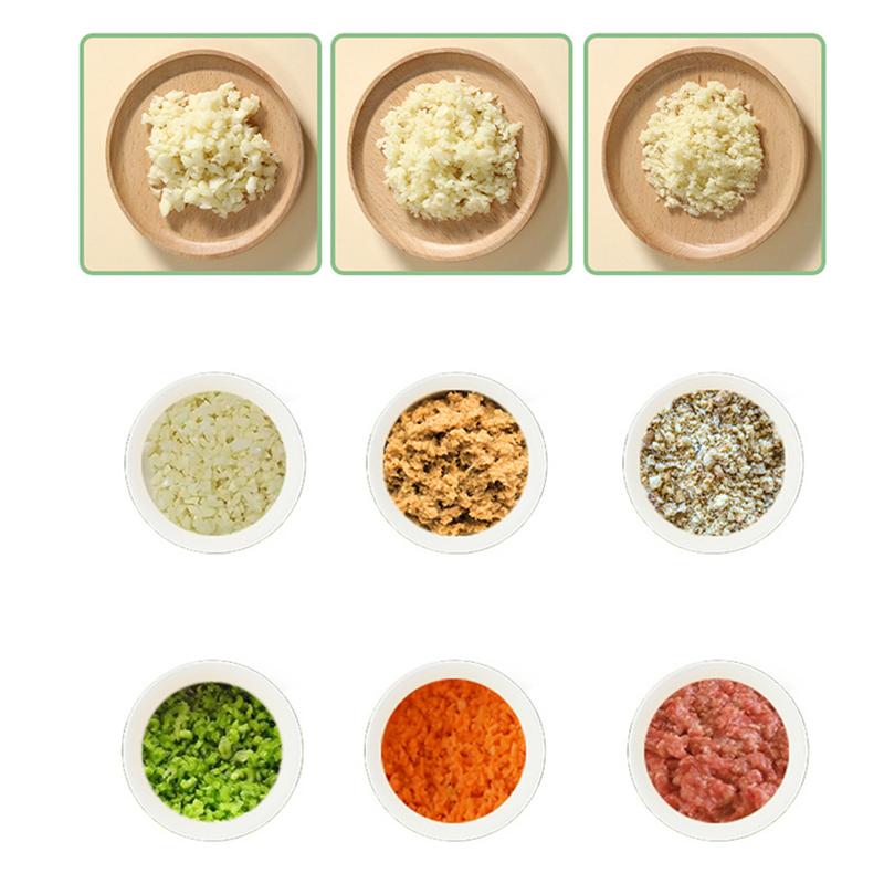 Garlic Chopper Electric Wireless Soft Handle Handheld Food Chopper for Home Kitchen Type1