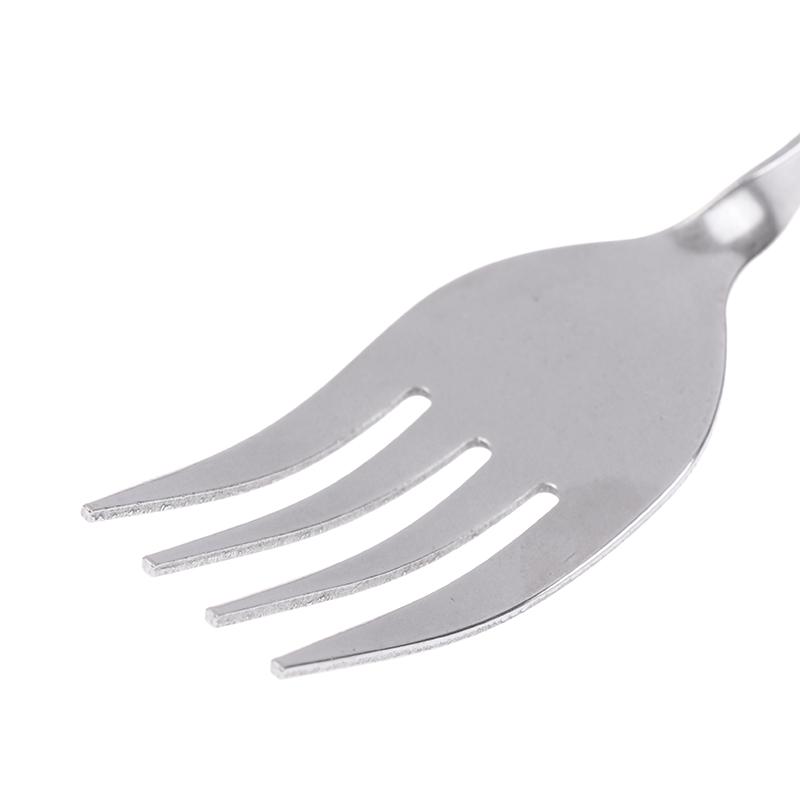 3ks přenosná mini sada nerezového nádobí Skládací sada příborů se lžící, vidličkou, noži pro venkovní kempování, piknik Talheres