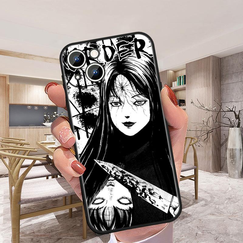 For Apple iPhone 13 12 mini 11 XS Pro Max XR 8 7 6S 6 5S 5 Plus Cover Junji Ito Tomie Soft Silicone Back Phone Case