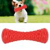 Dog Squeaky Toy Indestructible TPR Teeth Cleaning Dog Chewing Toy for Medium Large BreedRed