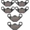 Front and Rear Brake Pads Brakes for Polaris RZR 170 2009-2016