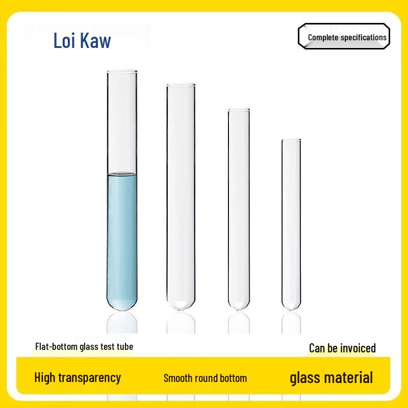 Leigu Round Bottom Thick-Walled High-Temperature Glass Test Tube 18x180mm