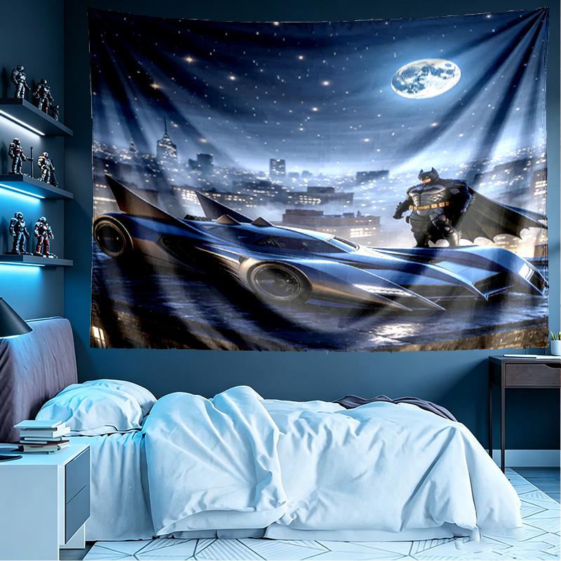 Batman Print Tapestry, Lightweight Wall Hanging, for Bedroom, Dorm, Living Room, Home Art Decor - Birthday Christmas Gift for Friends