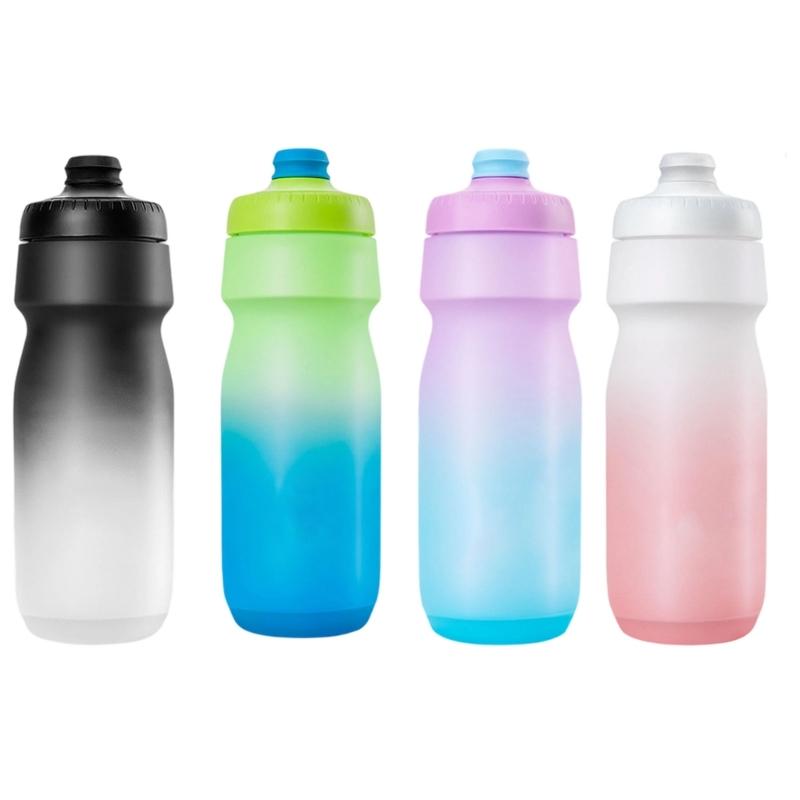 Squeeze Type Sport Bottle 650ml Large Capacity Bicycles Water Kettle Road Bike Portable Kettle with No Lift Nozzle