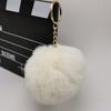 Colorful Pompoms Keychains Fluffy Plush Ball Faux Fur Keyring for Women Girl Hat Shoes Jewelry Bag Charms Accessories