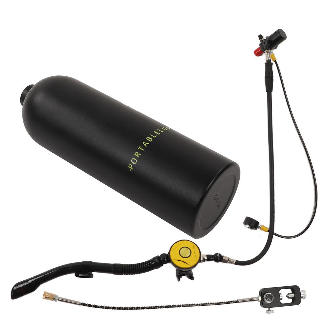 DIDEEP Diving Tank Kit Underwater Breathing Device 2L X5000Plus Breather Diving Double Shoulder Strap Set