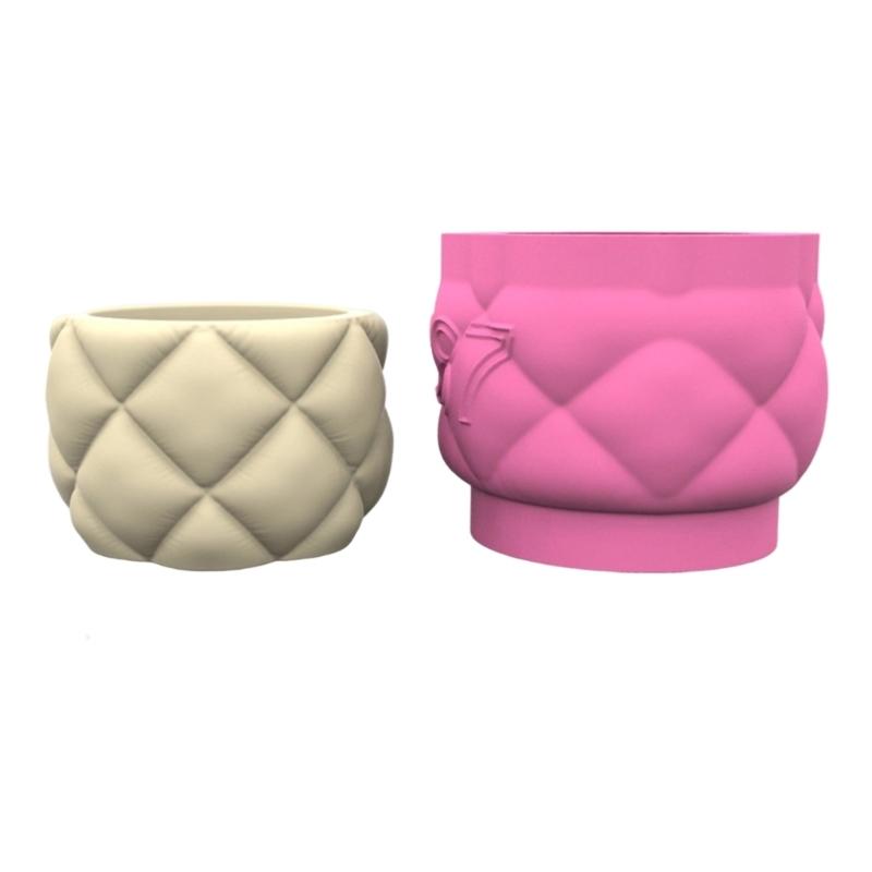 Succulent Planter Silicone Mould Sofa Texture Concrete Flower Pot Mold Easy Demold Gypsum Mould for Home Decoration