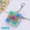 9 Keys Led Keyboard Key Toy Mechanical Keyboard Axis Tester Stress Relief Diy Fidget Button Keycap Fidget Keychain Toys Gift