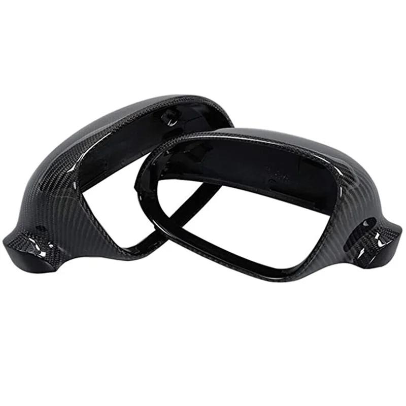 For VW Golf MK5 GTI Jetta 5 (Glossy Black ) carbon fiber Passat B6 B5.5 Side Wing Mirror Covers Caps Sharan Golf Plus EOS