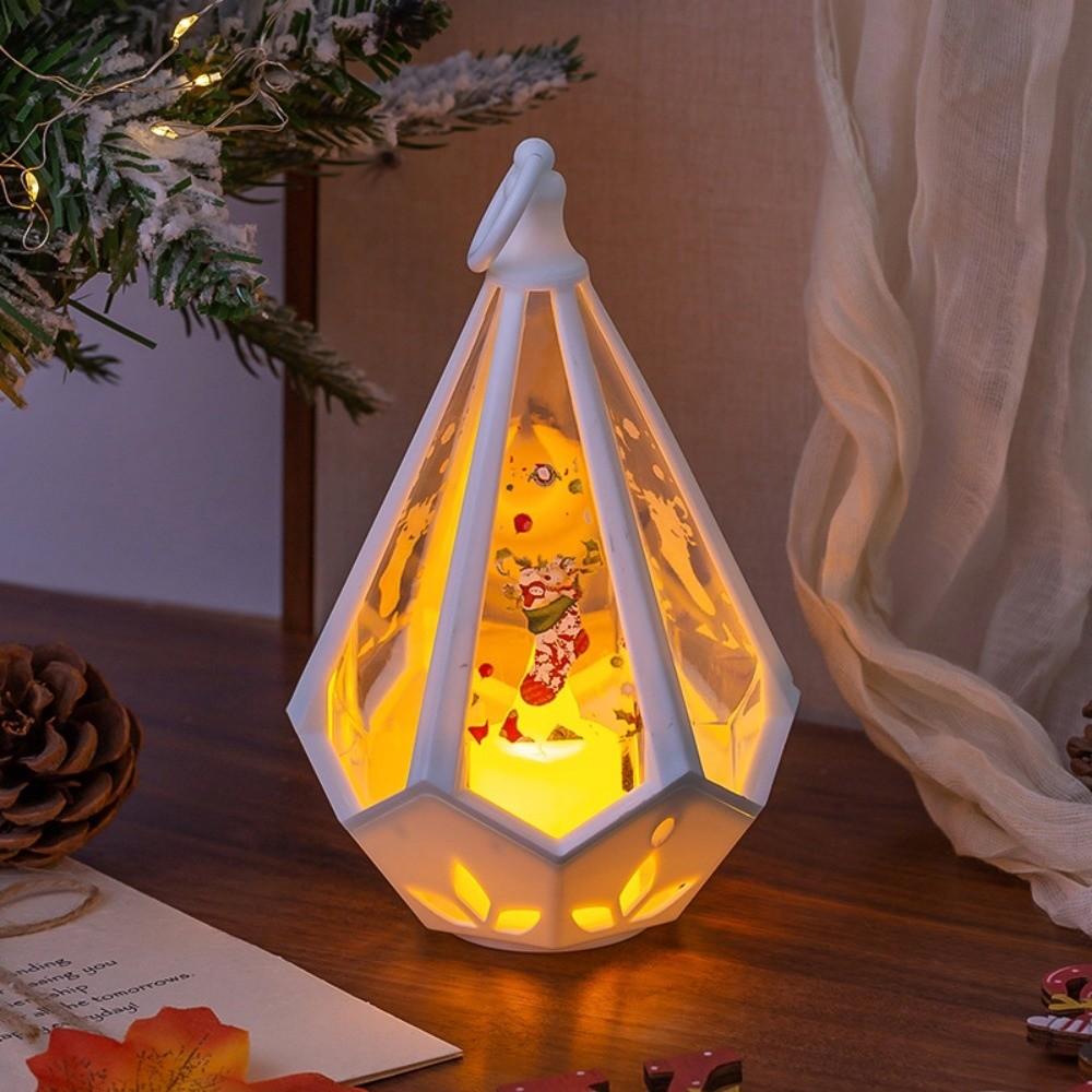 Santa Claus Xmas Ornaments New Year Atmosphere Lights  Lamp Supplies